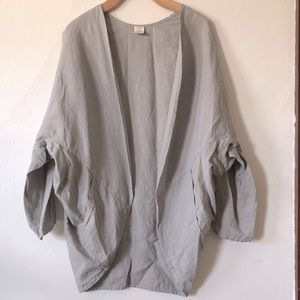 Linen Kimono Wrap, Linen Top